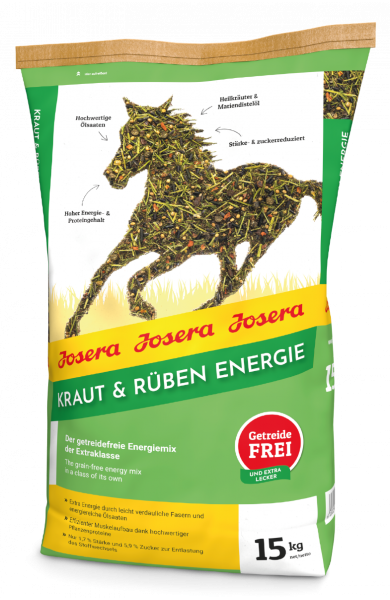 Josera zirgiem Kraut & Ruben Energie 15 kg
